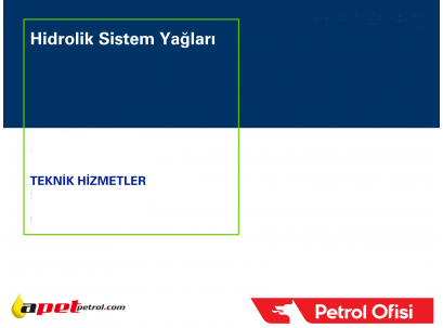 PETROL OFİSİ HİDROLİK SİSTEM YAĞLARI 